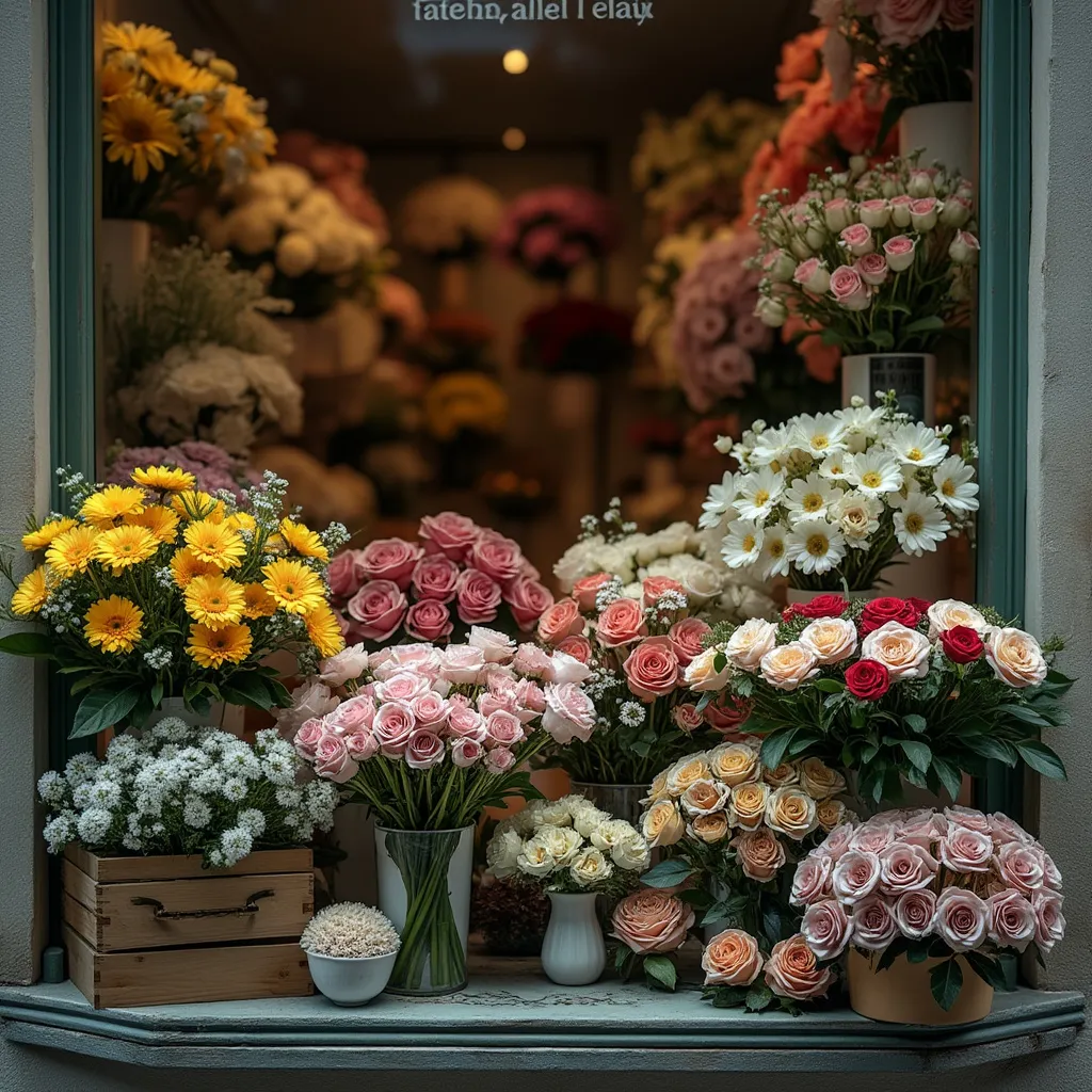 Vielfältige Blumenauswahl